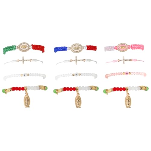 Pulseras Mexicanas Rojas de la Suerte 24 pcs miniatura 2
