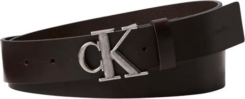 Calvin Klein Cinturones LV04D7091Gcon hebilla lisa para hombre, 35 mm, marrón, 130