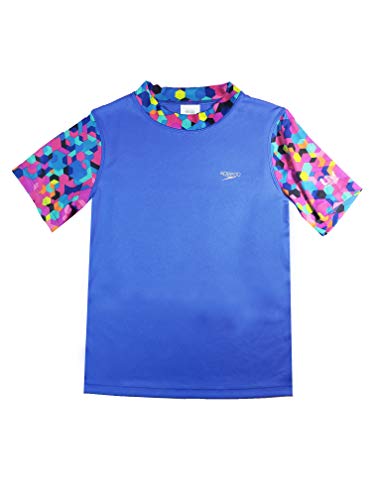 Speedo Girl's Rash Swim Tee Set of 2 (Pink, Large)3