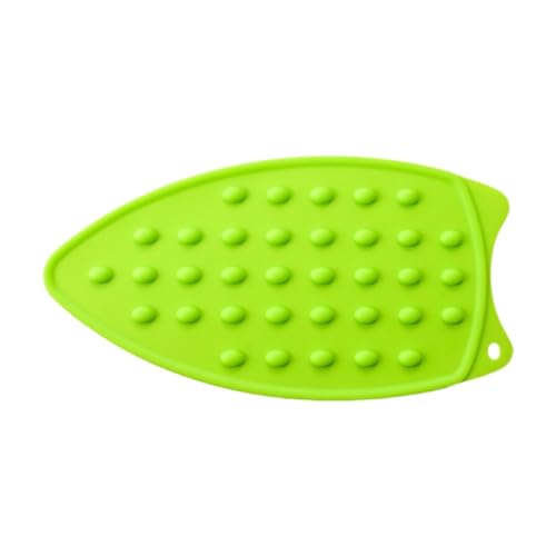 MagiDeal Pat di ferro pacca in ferro piantatura facile da usare con foro per parete pad tappetino silicone resistente al calore per la tavola da stiro in ferro, Verde
