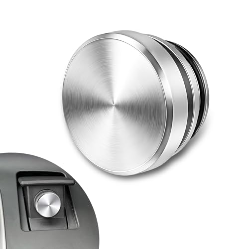 Image of Car Cigarette Lighter Plug Cover, Car Cigarette Lighter Dustproof Cap, Waterproof Cigarette Lighter Socket Cap, Universal Aluminum Alloy Lighter Cover for Cars, Boats, SUVs, Trucks