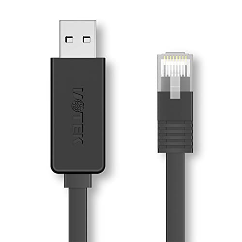 USB to RJ45 USB A to Console Debug Cable 4.9FT High Performance Console Cable with FTDI Chipset for Asynchronous Transmission UT-883R