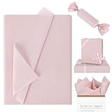 Whaline 100 Sheets Dusty Pink Tissue Paper Pastel Dusty Rose Gift Wrapping Paper Solid Color DIY Art Craft Tissue Paper for Packaging Wedding Birthday Baby Shower Bouquet, 13.7 x 19.6 Inch