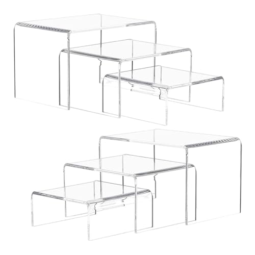 Étagère acrylique portefeuille surélevée pour un rangement vertical net