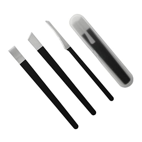 HONMEET 4pcs Household Nail Trimming Tool Set Durable Pedicure Accessories for Care Includes Nail Clippers and Polishing Tools Black