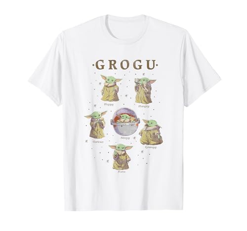 T-shirt Mandalorian Grogu Moods R16 partagez votre amour pour l'Enfant