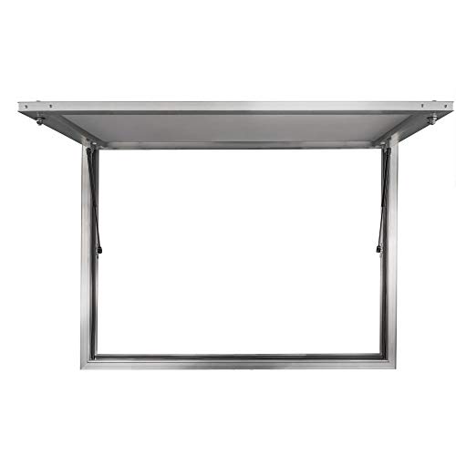 RecPro Concession Stand Serving Window Door | 36 x 24 Concession Awning Door for Food Trucks | Glass Not Included | Made in America