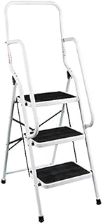 Home Vida 3 Step Ladder With Safety Handrail Foldable Safety Non Slip Matt Safe Heavy Duty