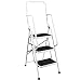Produktbild Home Vida Leiter mit Sicherheitshandlauf, 3 Stufen, faltbar, Anti-Rutsch-Matte zur Sicherheit, sicher, robust