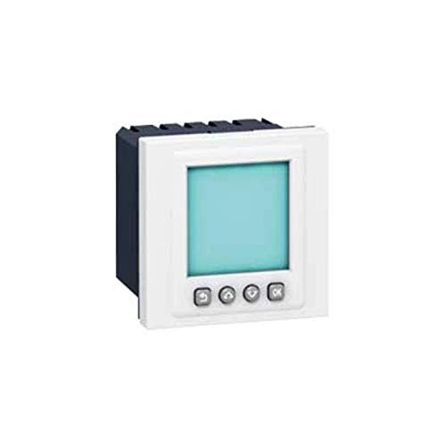 Interrupteur horaire Legrand Mosaic 078425 programmable blanc pour tableau et mur