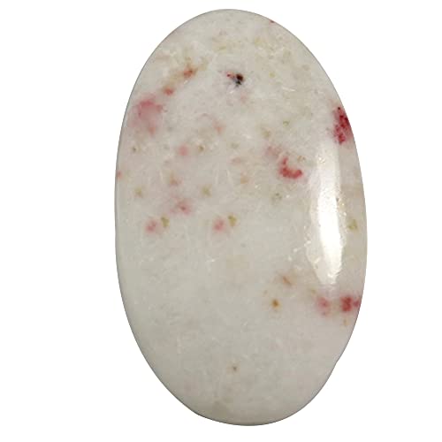 Jaspe de cinabre ovale cabochon naturel 25 carats Oy69 pierre lithothérapie pour création bijoux
