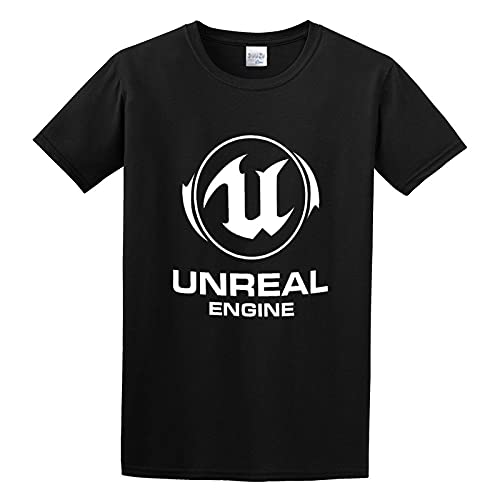 SBLXQZ Unreal Engine Logo Men's Cotton Shirt Black