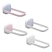 KOMBIUDA 4pcs Hanger Storage Artifact Storage Wall Shelves Closet Storage Organizer Adjustable Hanger Clothing Racks for Home Jacket Hooks Coat Hooks Abs Wall-Mounted Hook Rack