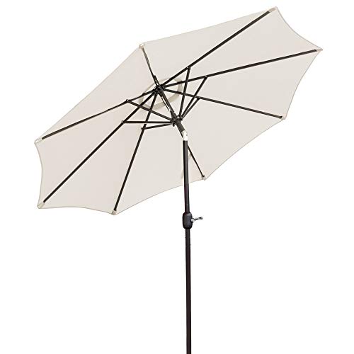 Bonnlo 9-Feet Heavier Pole Thicker Fabric with Easy Push Button Tilt 8 Ribs