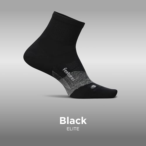 Image of Feetures Elite Ultra Light Cushion Quarter - Sport Sock with Targeted Compression