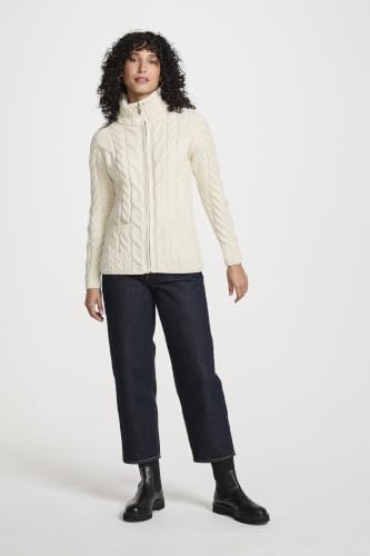 Image of Zippered Wool Sweater by Aran Woollen Mills