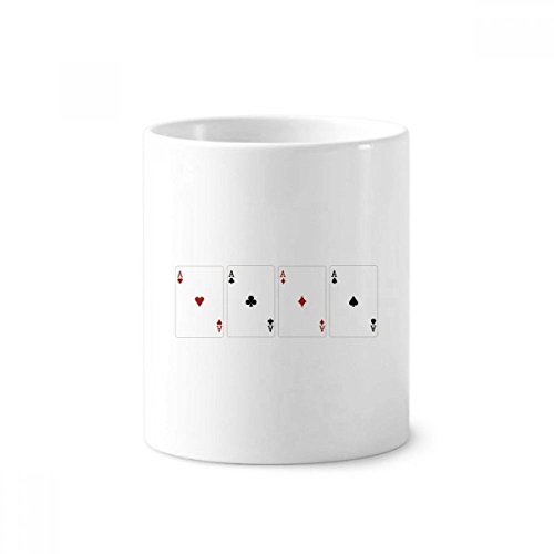 Mug Blanc Céramique 350 ml Motif Cœur Spade Diamond Club