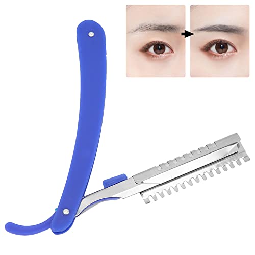 Faca de sobrancelha, sobrancelha dobrável de aço inoxidável, ecológica, para iniciantes, salão de be