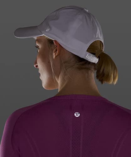 Boné de corrida feminino Lululemon Fast and Free (branco), tamanho único, Branco, Tamanho �nica