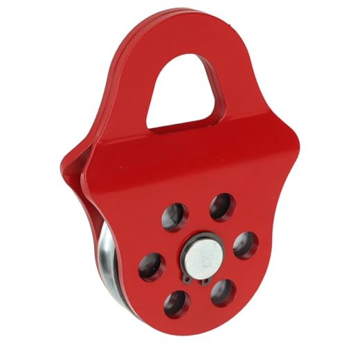 Heavy Du - Polea de acero inoxidable para cuerda sintética y cable de acero, polea industrial para camiones y aplicaciones de levantamiento pesado
