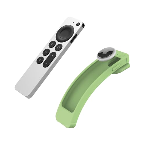 Coque Apple TV 4K anti-perte avec support mural et emplacement tracker