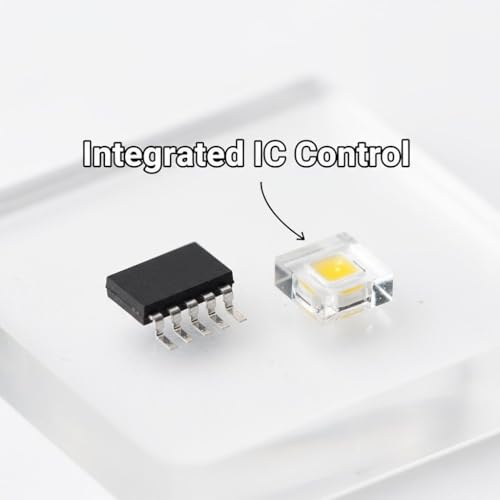 Image of Auslese Dream Color Pixel LED Light Strip 5V WS2812B Individually Addressable RGB Strip with Built-in IC, IP20 Non-Waterproof for DIY, PC & Smart Home Lighting (60 LEDs /m, 5 Meter, Black PCB)