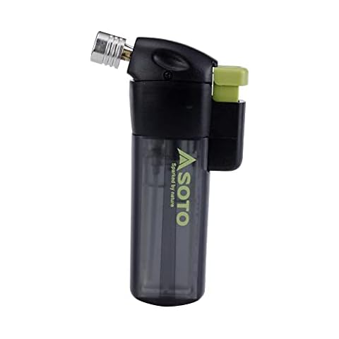 SOTO Butane Torch Lighter, Compact Windproof Pocket Lighter, Refillable, Adjustable Flame, Durable and Portable for Camping, Hiking, BBQs, and DIY Projects Cover