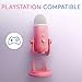 Logitech Creators Blue Yeti USB Microphone for Gaming, Streaming, Podcast, YouTube, Discord, PC, Studio Sound, Plug & Play-Dawn Pink