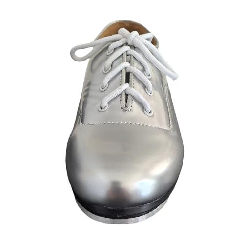 MSMAX Lace up Tap Shoe for Toddler/Little Kid/Big Kid4