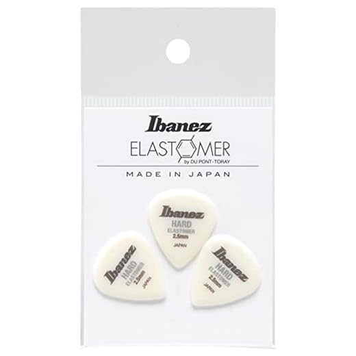 Ibanez BELJ1HD25 - Juego de 3 púas de elastómero