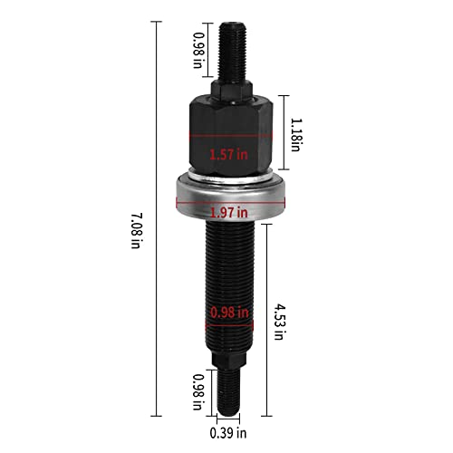 Harmonic Balancer Installation Tool Replaces # 66515, Harmonic Balancer Vibration Damper Installation Tool Compatible with SBC BBC Small Block Chevy Cranks, Black by VIKKSAER - Image 2
