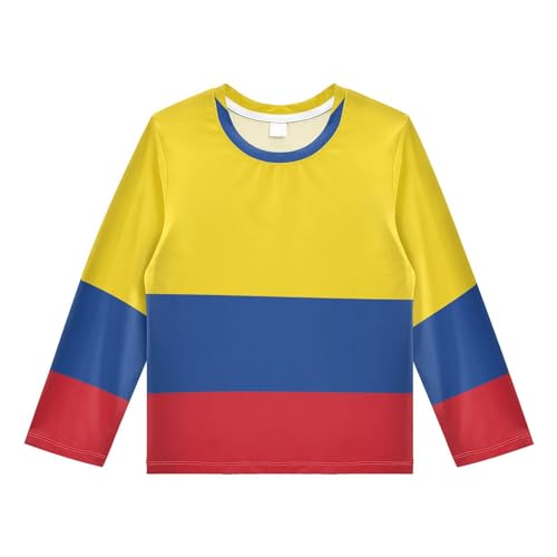 Image of Aflyko Patriot Boys' Rash Guard Shirts Flag of Guatemala Swim Shirt 3-12T