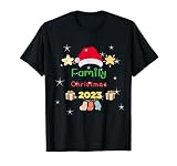 Family Christmas 2023 Matching Squad Santa Elf Funny T-Shirt