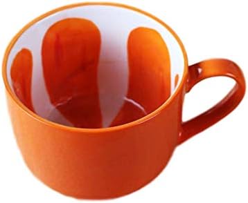 Amazon Co Jp えみり マグカップ 果物柄 可愛い 食器 陶器 コーヒー ティー 大容量 400ml 男女兼用 プレゼント オレンジ ホーム キッチン