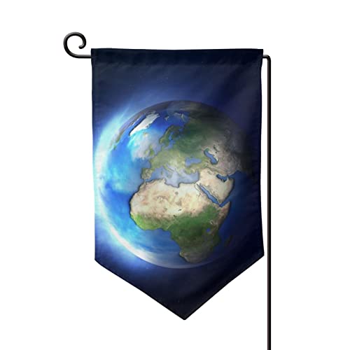 Drapeau de jardin petit drapeau de cour terre lumineuse double face 12.5 x 18 cm saisonnier