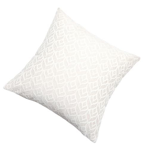 AOYUDJ Funda de cojín de felpa suave con hojas 3D, extraíble y lavable, para decoración del hogar