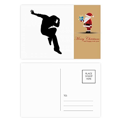 Cartes Père Noël Hip Pop lot de 20 pour éviter les vœux traditionnels ennuyeux