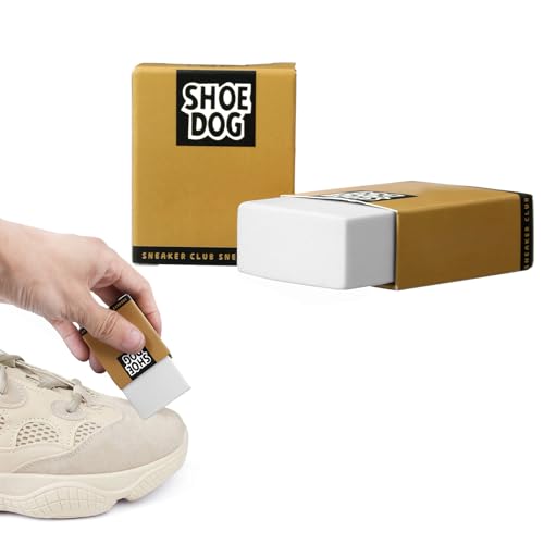 Yuanchu Lot de 2 gommes en daim - Pour cuir nubuck - Blanc - Pour chaussures en cuir et baskets