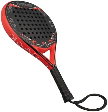 XQMax - Raqueta Thunder Padel 2.0 Negro/Rojo, para principiantes ...