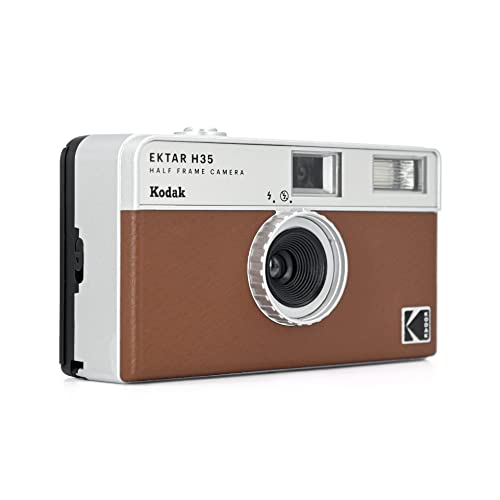 KODAK EKTAR H35 Half Frame Film Camera, 35mm, Reusable, Focus-Free, Lightweight, Easy-to-Use (Brown) (Film & AAA Battery are not Included) by KODAK - Image 2
