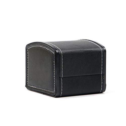 Boîte de montre et rangement bijoux en cuir rouge ou noir XJBTBA