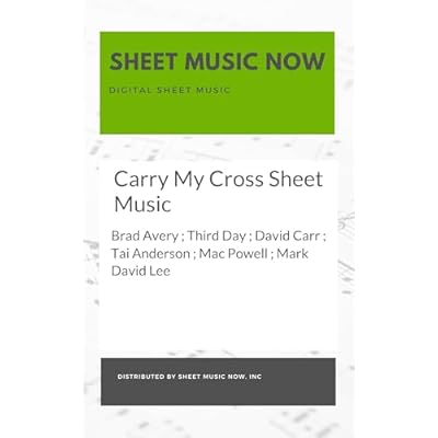 Carry My Cross Sheet Music