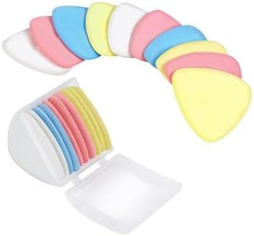 20PCS Sewing Chalk for Marking Fabric, Colorful Tailors Dressmakers Chalk Set in Concealed Case (White, Yellow, Red, Blue)