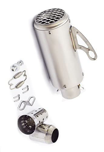 Échappement moto 60mm avec DB Killer amovible pour stopper les bruits excessifs