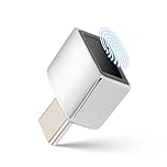 USB C Fingerprint Reader for Win 10 11, 360° Detection Mini Fingerprint Scanner 0.5s Touch Speedy Matching Portable Biometric Scanner USB Security Key for File Encryption