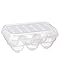 takestop® Porta Uovo 6 Posti Contenitore Plastica Riutilizzabile Trasparente Divisorio
