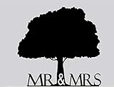 Mr and Mrs Oak Tree Wedding Rubber Stamps Business Logo Stamps Wedding Stamp Logo Stamp Invitation or Save The Date Rubber Cling Stamp
