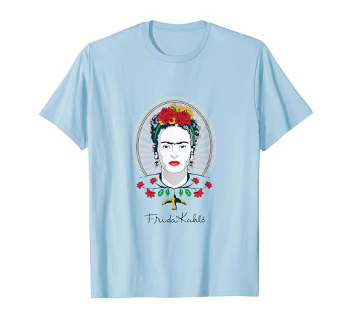 Frida Kahlo Arte Ilustración Grande Surrealismo PAPL1689 Camiseta, Hombre, Azul Bebé, M