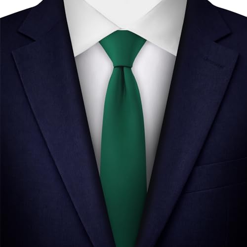 Image of Jacob Alexander Men's Skinny Width 2 inch Solid Color Tie