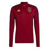 adidas Mens Track Top Ajax Tr Top, Team Victory Red, H58256, L